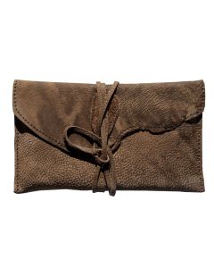 Naturleder Dokumententasche dunkelbraun - 20cm x 12cm
