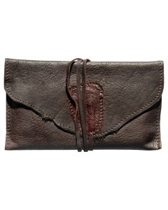 Naturleder Dokumententasche dunkel - 20cm x 12cm