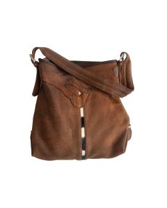 Fimbi Naturleder Umh&auml;ngetasche - 42cm x 40cm